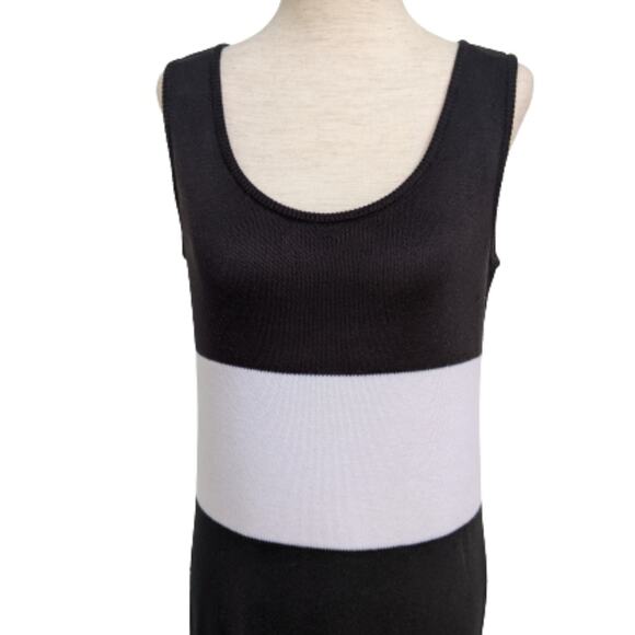 St. John Sport Color Block Knit Maxi Dress S - Picture 5 of 10